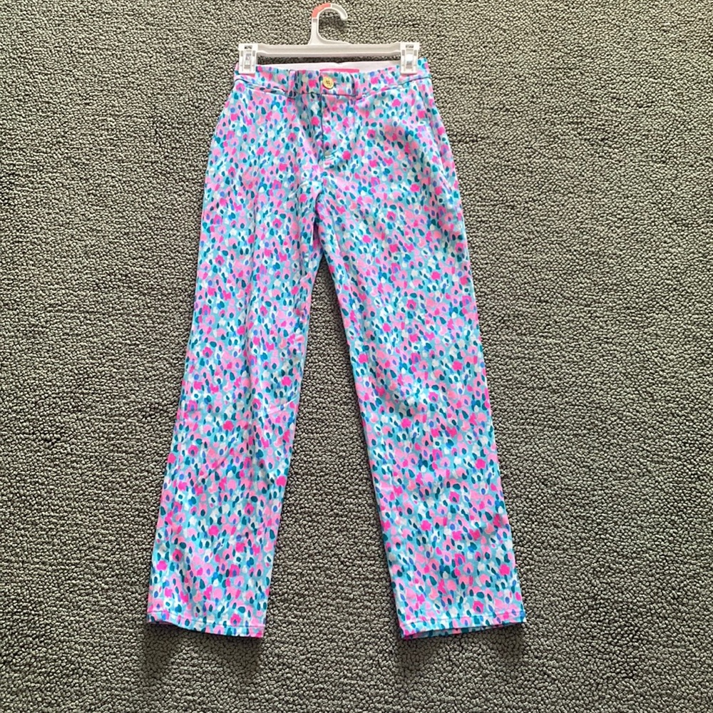 Lilly pulitzer colorful jeans size 00 fits like an xs